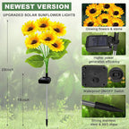 Solar Lights Outdoor Garden Decor, 4 Pack - Image 8