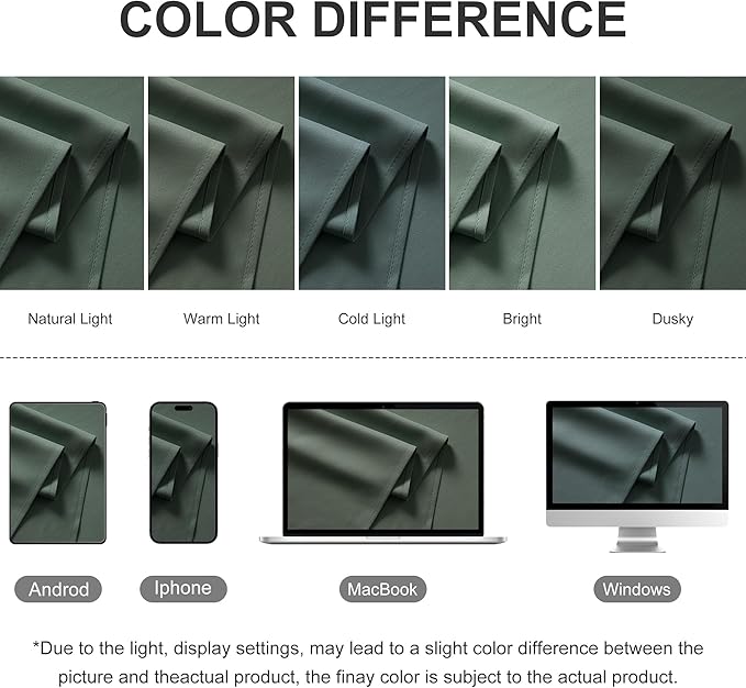 RYB HOME Extra Wide Outdoor Curtains - Image 8
