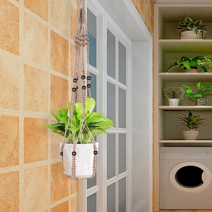 Macrame Plant Hanger Indoor Hanging - Image 2