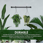 10in Euro Hanging Planters for Indoor Plants 2 Pieces 10inch Hanging Planter - Image 6