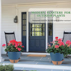 12/10/8 inch Plant Pots, Large Plastic Self Watering Planters - Image 7