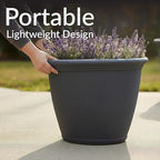 Sunnydaze 20-Inch Anjelica Large Plastic Pot - Image 4