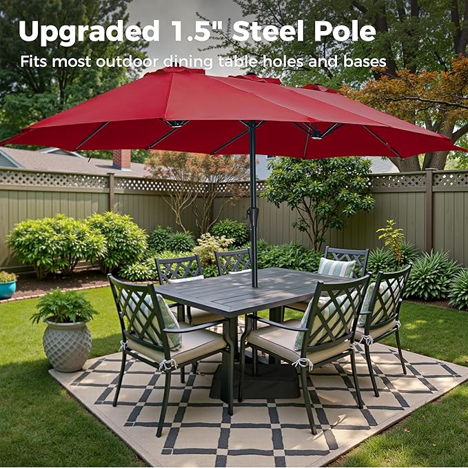 SUPERJARE 13FT Outdoor Umbrella - Image 3