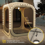 East Oak Screen House Tent Pop-Up, Portable Screen Room Canopy Instant Screen - Image 7