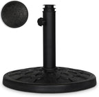 Backyard Expressions 20 lb Round Patio Umbrella Base – Heavy Duty Resin-Coated by BackyardExpressions
