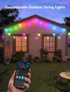 Govee Smart Outdoor String Lights H7029, 24ft RGBIC Outdoor Lights - Image 7