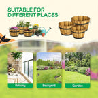 Idzo Set of 3 Wooden Flower Planters - Image 8