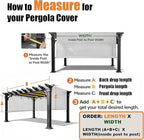 Universal Pergola Replacement Canopy Shade Cover - Image 3