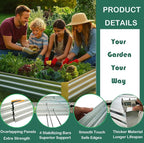 Galvanized Raised Garden Beds for Vegetables Large Metal Planter Box Steel Kit - Image 5