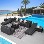 NICESOUL 11 Piece Patio Furniture Set - Image 2
