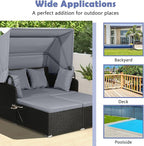 Tangkula Patio Rattan Daybed - Image 9