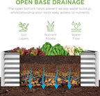 Best Choice Products 4x2x2ft Outdoor Metal Raised Garden Bed, Deep Root Box - Image 5