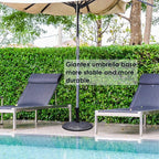 Giantex 43lbs Patio Market Umbrella Base, Heavy Duty Outdoor Stand, Cast Iron - Image 2