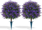 Artificial Lavender Topiary Ball by FEELTHENEWWORLD