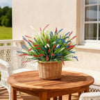 Artificial Faux Plants for Outdoor Spring Decoration, Fake Flowers Shrubs UV - Image 7