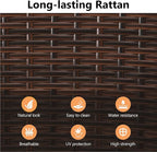 RoyalCraft 5 Piece Patio Wicker Dining Sets - Image 5