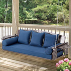 3 Seat Porch Swing, Patio Swing Bench by YALISSEY