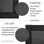 UPGRADE Privacy Fence Screen 3'x14' Dark Grey Outdoor 90% Visibility Blockage - Image 2