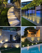 btfarm 12 Pack Solar Lights Outdoor, 8 LED Solar Ground Lights IP65 Waterproof - Image 5