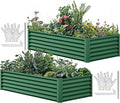 YITAHOME 72x36x18 in 2pcs Galvanized Raised Garden Bed Kit, Large Metal Planter by YITAHOME
