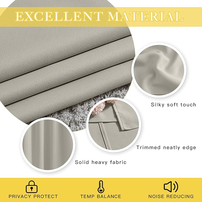 NICETOWN Patio Blackout Curtain Panels - Image 3