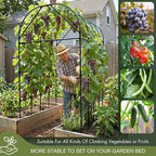 Garden Trellis Arch 7FT Tall – Plastic Coated Metal Arch Trellis - Image 5