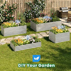 Quictent Galvanized Raised Garden Bed Metal Planter Box Bottomless - Image 7