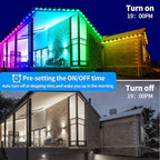 300ft Permanent Outdoor Light, RGB Outdoor eave Light, IP67 Waterproof LED eave - Image 3