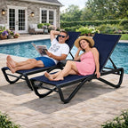 Kozyard Outdoor Chaise Lounge Chair, Full Aluminum Frame, Adjustable Reclining - Image 8
