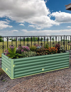 Garvee 2PCS 6x3x2ft Galvanized Raised Garden Bed Outdoor, Rust-Resistant Raised - Image 8