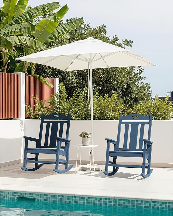 Ciokea Oversized Outdoor Rocking Chair, 380lbs Heavy-Duty Large Patio Rocker - Image 7