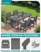 SERWALL HDPE Outdoor Dining Set - Image 4
