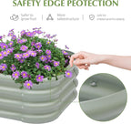 2-Pack 2x1ft Galvanized Raised Garden Bed, Outdoor Planter Bed, Metal Planter - Image 4