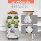 VECELO 5 Tier Vertical Garden Planter, Self Watering Stackable Planters - Image 5