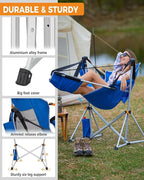 KingCamp Hammock Chair with Footrest – Heavy Duty Swinging Rocking Camping - Image 9