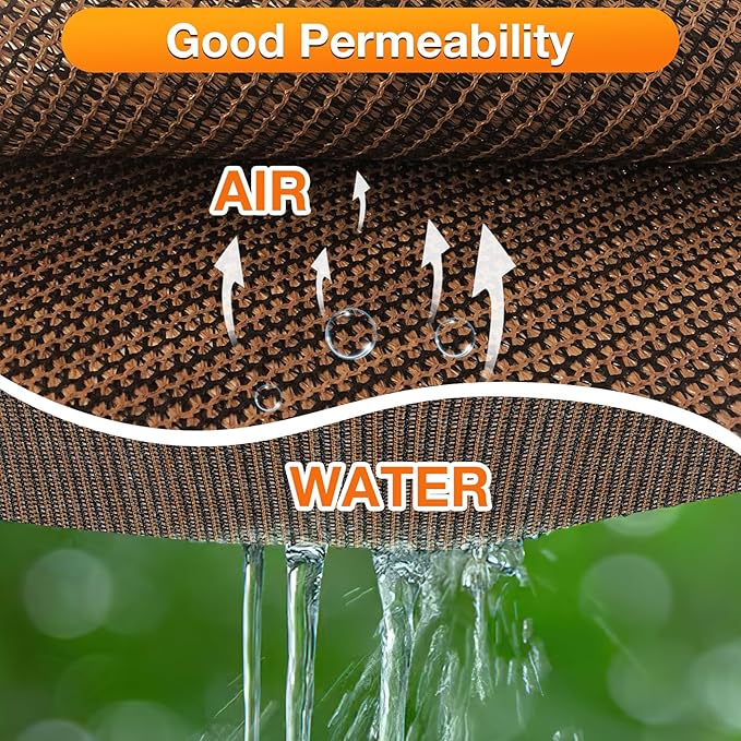Artpuch Sun Shade Cloth with Grommets & D-Rings, 90% UV Protection Shade Cover - Image 4