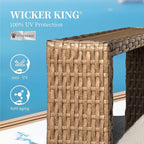 Sectional Outdoor Patio Furniture, U Shaped Rattan Wicker Sectional Sofa - Image 2