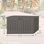 Suncast 50 Gallon Plastic Deck Box - Image 2
