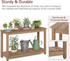 Stoog All-Weather Patio Console Table, 2-Tier Outdoor Table - Image 6