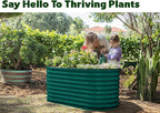 Plant & Plot Galvanized Raised Garden Beds Outdoor // 4×2×2 ft Planter Raised - Image 4