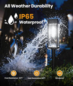 Solar Pathway Lights Outdoor, 4 Pack Bright Solar Lights Outdoor, IP65 - Image 6