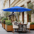 OLIXIS 9ft Patio Umbrella with Tilt and Crank Button & 8 Sturdy Ribs Waterproof - Image 8