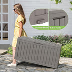 Outdoor Storage Box, Resin Deck Boxes Indoor and outdoor, Waterproof Storage - Image 5