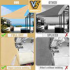 LOVE STORY Custom Size 9'x12'x15' Sand Sun Shade Sail Right Triangle Sunhsade - Image 7