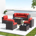 Kullavik 8 Pieces Outdoor Patio Furniture Set - Image 7