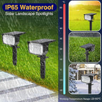 nipify 10 Pack Solar Spot Lights Outdoor Color Changing, 7 Modes Halloween RGB - Image 5