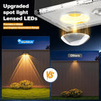 NIORSUN Solar Fence Lights, 24 Pack Deck Light, Led Lights Warm White Outdoor - Image 3
