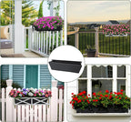 4PCS 30Inch Rectangle Window Box Liner Felt Planter Basket Liner Insert Black - Image 7