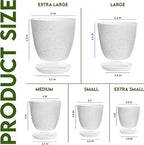 Utopia Home - Spotty Plant Pots Indoor - 7/6.6/6/5.3/4.8 Inches Flower Pots - 5 - Image 2