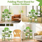 iDavosic.ly 6 Tier Folding Plant Stand Indoor Outdoor - Image 6